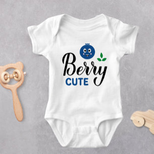 "Berry Cute Blue Character - Baby Bodysuit