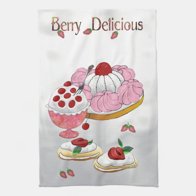Berry Delicious Tea Towel (Vertical)