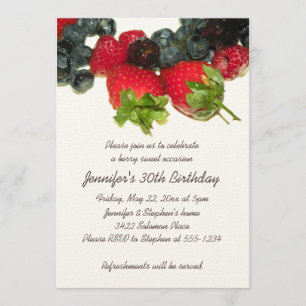 Berry Delight Birthday Invitation