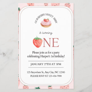 Berry Excited to Turn 1  Flyer