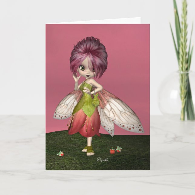 "Berry Fae" Greeting Card (Front)