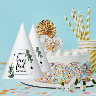 Berry First   1st Birthday   Blueberry Modern Party Hat
