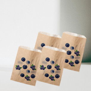 Berry First 1st Birthday Blueberry Pattern Favour Bag
