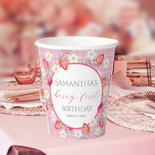 Berry First 1st Birthday  Paper Cups