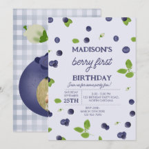 Berry First 1st One Birthday Blueberry Photo