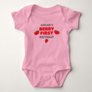 BERRY FIRST BIRTHDAY  BABY BODYSUIT