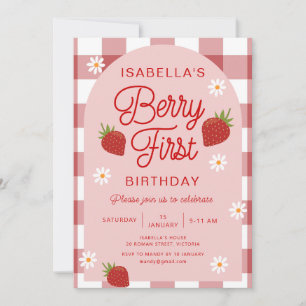 Berry First Birthday Invitation