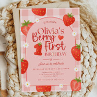 Berry First Birthday Invitation Template Berry 1st