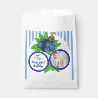 Berry First Birthday Summer Blueberry Party Favour Bag
