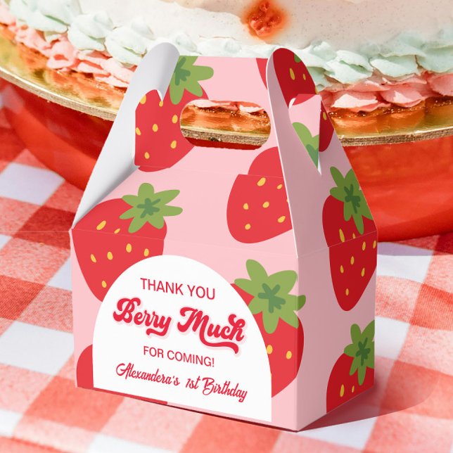 Berry First Birthday Thank You Favour Box (Creator Uploaded)