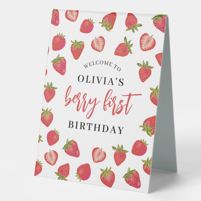 Berry First Birthday Welcome (Front)