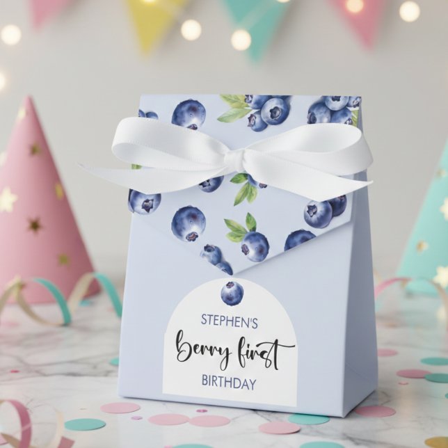 Berry first blueberries kids birthday favour box (Creator Uploaded)