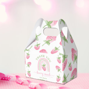 Berry First Girl 1st Birthday Favour Box