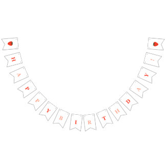 Berry First Strawberry Birthday Bunting