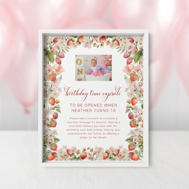 Berry First Time Capsule Sign (Berry First Time Capsule Sign
)