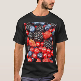 Berry-Fresh Background Mosaic T-Shirt