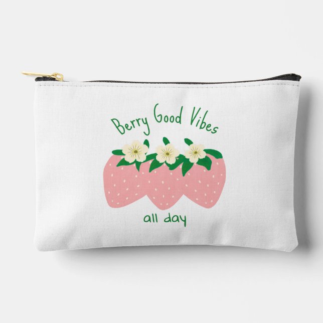 Berry Good Vibes All Day Accessory Pouch (Front)