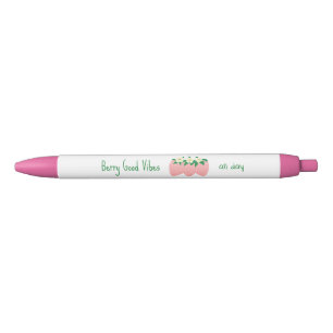 Berry Good Vibes All Day Black Ink Pen