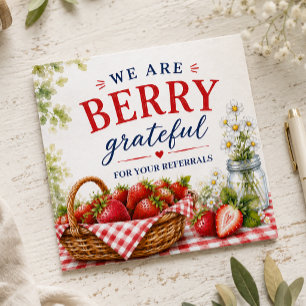 Berry Grateful Strawberry Referral Pop By Card