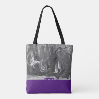 Berry&Gray, Abstract Art Tote Bag