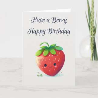 Berry Happy Birthday | Strawberry Birthday Card