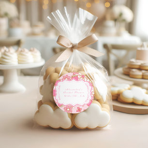 Berry in Bloom Bridal Shower Classic Round Sticker