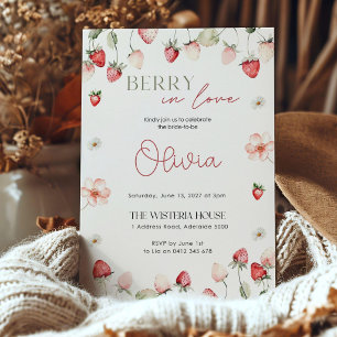 Berry in Love Bridal Shower Invitation: Editable Invitation