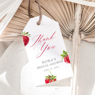 Berry in Love Strawberry Bridal Shower Gift Tags