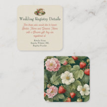 Berry in Love: wedding Registry Enclosure Card