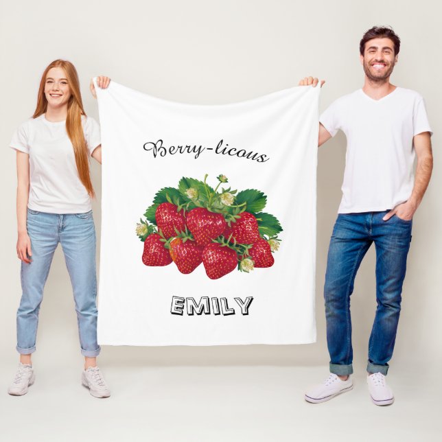 Berry-licous Fleece Blanket (In Situ)