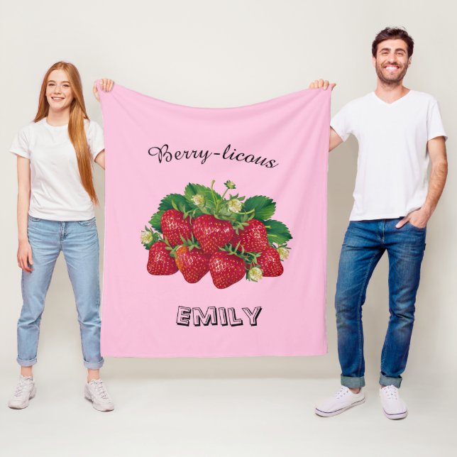 Berry-licous Fleece Blanket (In Situ)