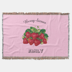 Berry-licous Throw Blanket