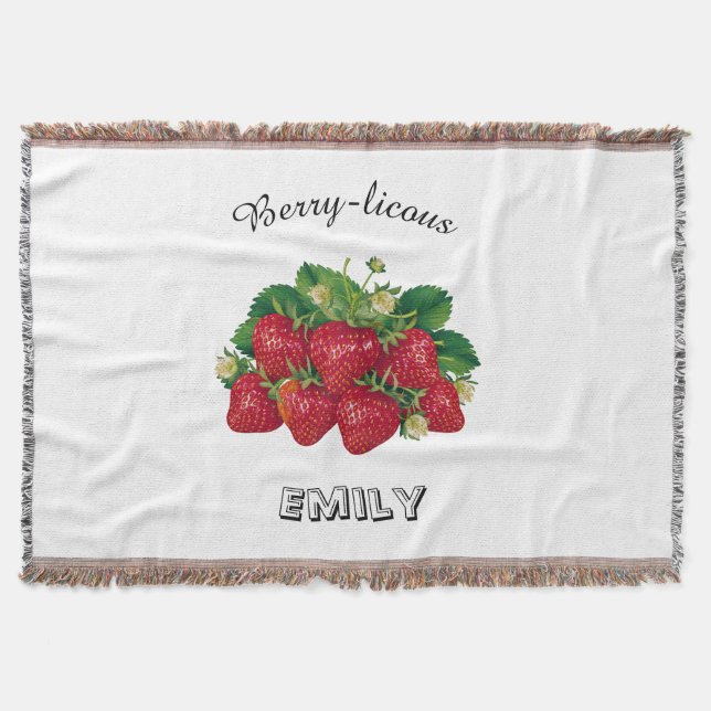 Berry-licous Throw Blanket (Front)