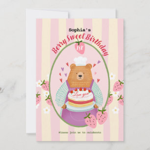 Berry Lovely First Birthday Invitation