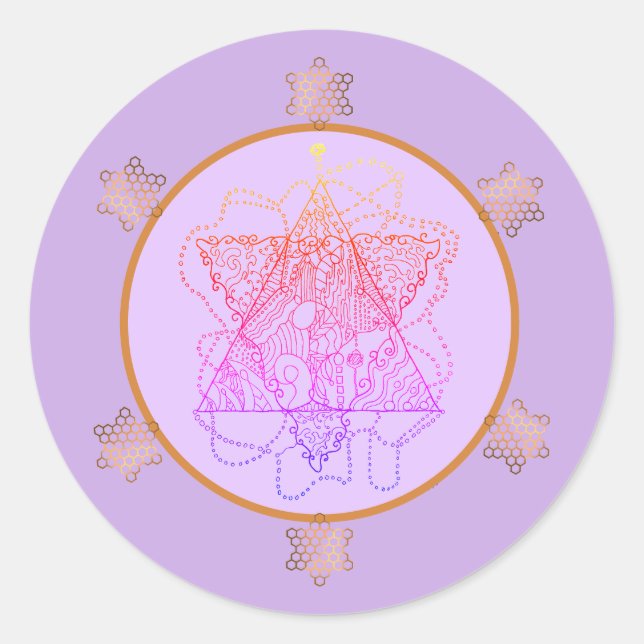 Berry Magen David Star  Classic Round Sticker (Front)