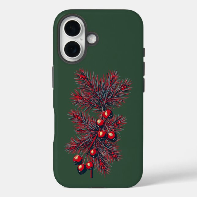 Berry merry Christmas! 🎅 Case-Mate iPhone Case (Back)