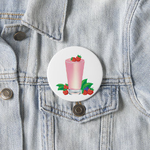 Berry Milkshake Drink 7.5 Cm Round Badge