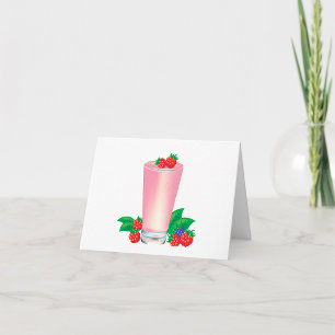 Berry Milkshake Note Card
