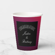 Berry Minimalist Paper Cup