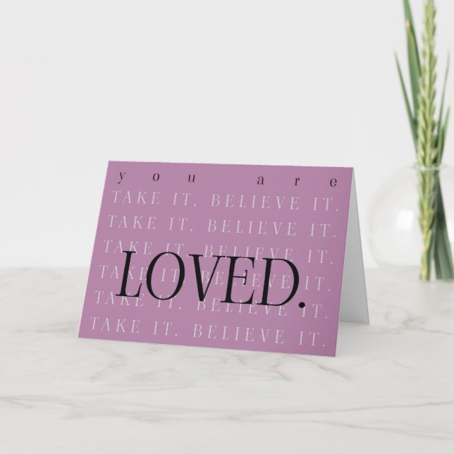 Berry Motivational Quote Greeting Card (Front)
