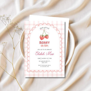 Berry On Top Strawberry Invitation