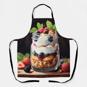 Berry Parfait in Glass Jar Apron