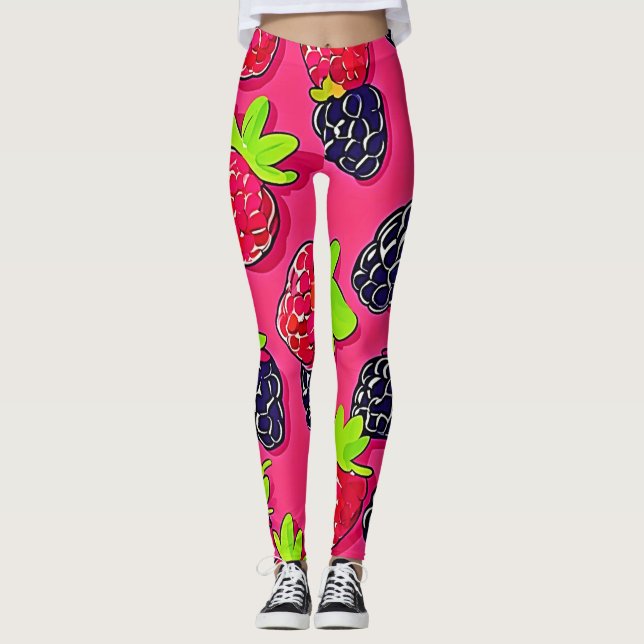 Berry Patch: Sweet Design Leggings (Front)