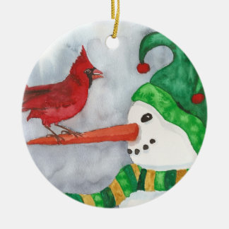 Berry Pickin Ceramic Ornament
