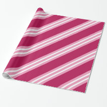 Berry Pink Candy Christmas Wrapping Paper