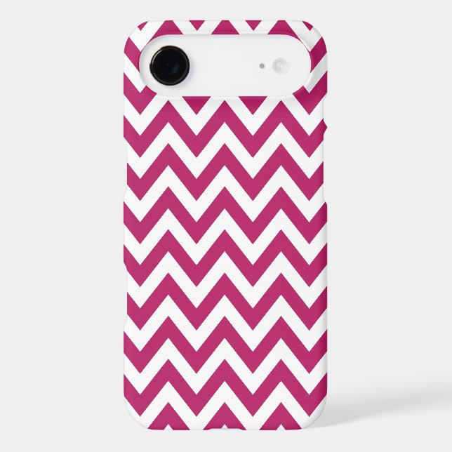 Berry Pink Chevron Zigzag Pattern Case-Mate iPhone Case (Back)