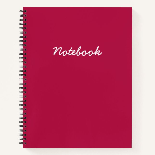 Berry Pink Notebook (Front)