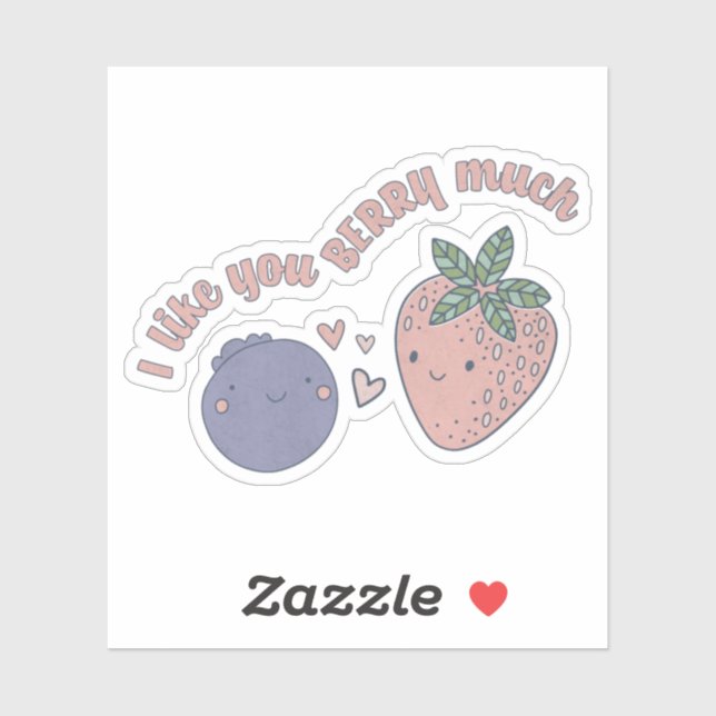 Berry Pun: I Like You Berry Much (Sheet)
