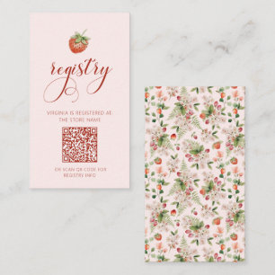 Berry Registry Card