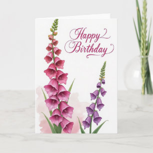 Berry Script Birthday Card